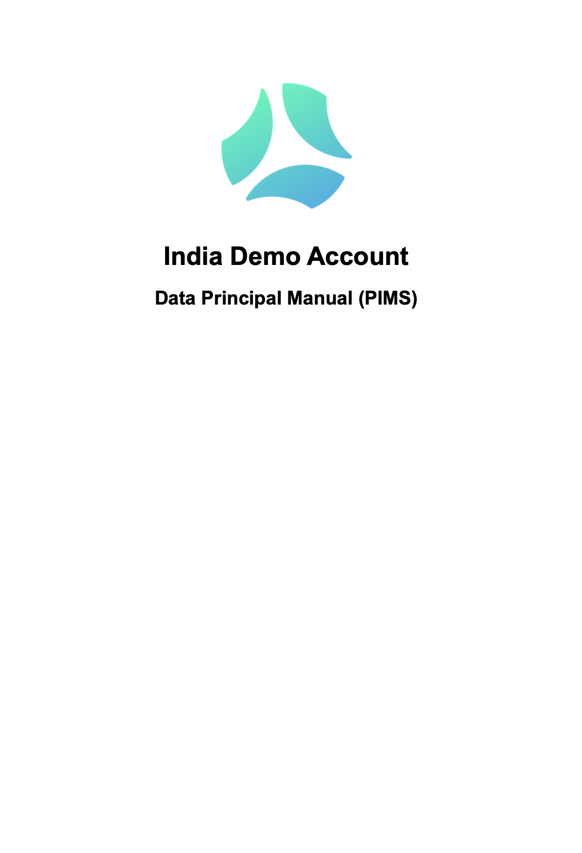 Sample Policy Cover Page